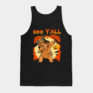 Chow Chow Dabbing Boo Yall Ghost Halloween Tank Top